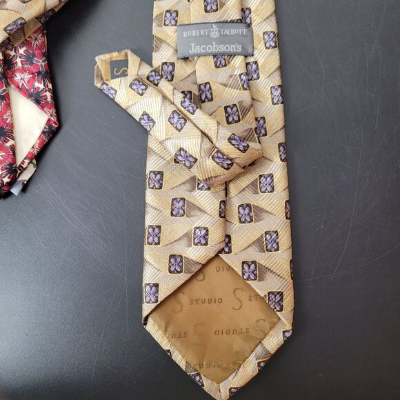 Designer Tie Lot Of 6 By Robert Talbott Giorgio & Serica - Picture 8 of 10